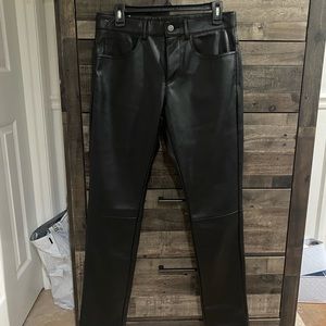 FAUX LEATHER PANTS